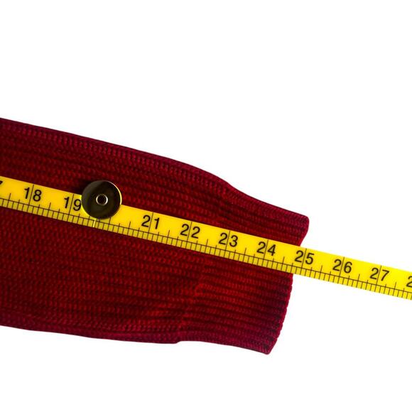 Tommy Hilfiger Women's Chunky Cable Knit Sweater Red Size Large Holidays Winter - Picture 6 of 8